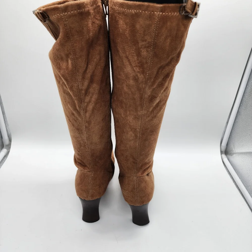 Etienne Aigner Historia Square Toe Heeled Sock‎ Boots Size 6 - Picture 7 of 14